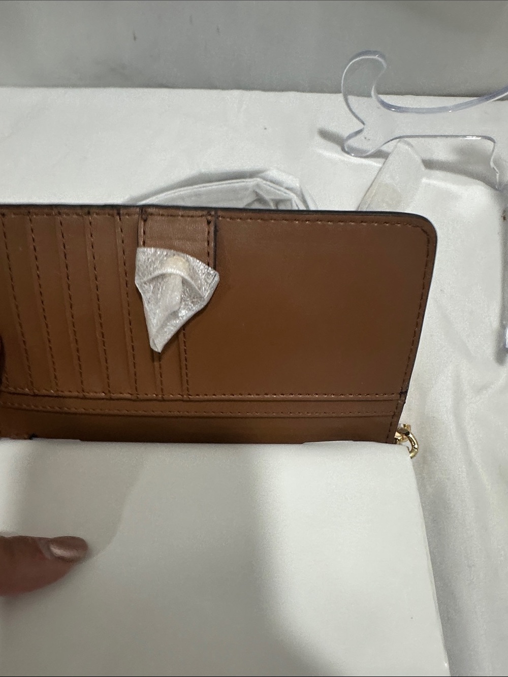 Michael Kors Beige/Gray MK Logo Crossbody Bag NWT - Picture 3 of 5